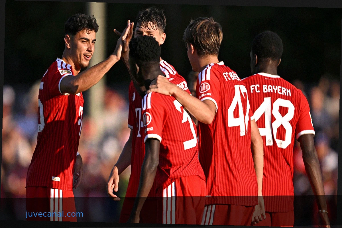 FC Bayern München Celebrates Dominant Test Victory Against Rottach-Egern After National Team Players' Return